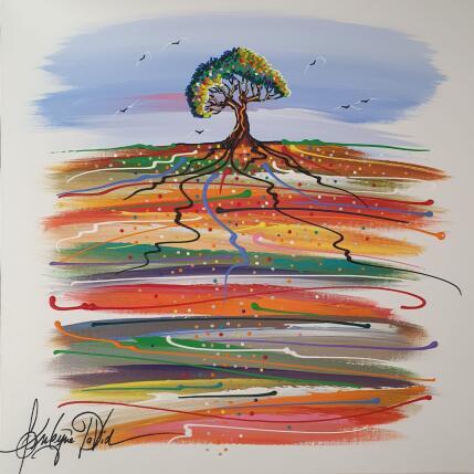 Peinture Entre terre et ciel par Fonteyne David | Tableau Figuratif Acrylique