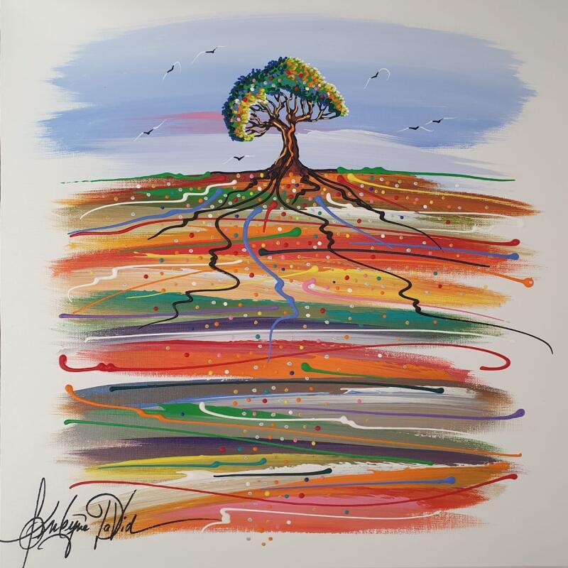 Peinture Entre terre et ciel par Fonteyne David | Tableau Figuratif Acrylique