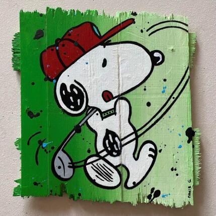 Peinture F2 Golf party par Marie G.  | Tableau Pop-art Acrylique, Bois Icones Pop