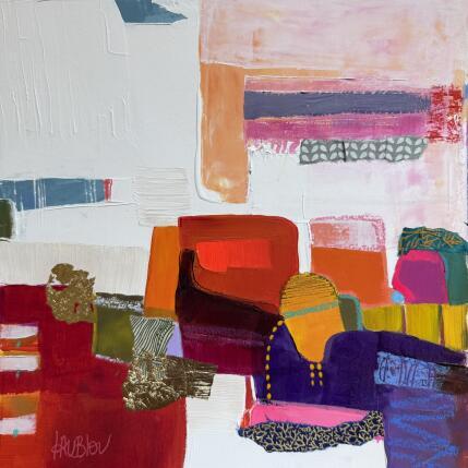 Painting ST25-0701 by Lau Blou | Painting Abstract Acrylic, Cardboard, Gluing