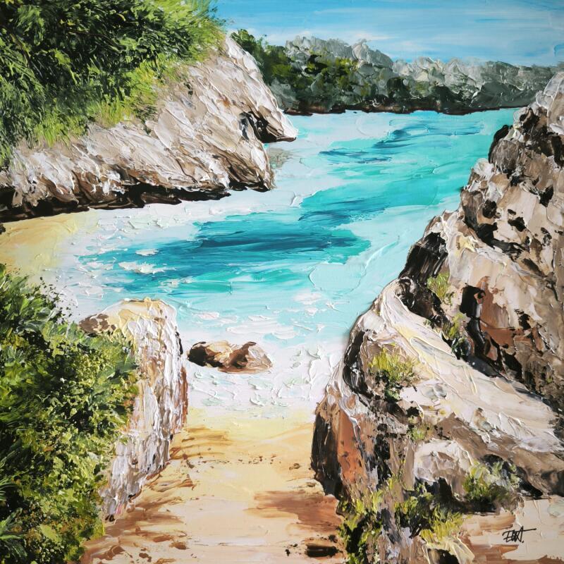 Pintura Follow The Sun. por Rey Ewa | Pintura Figurativo Paisajes Acrílico