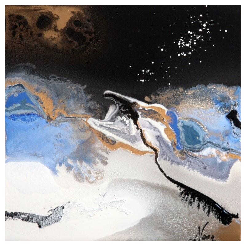 Peinture C 3599 par Naen | Tableau Abstrait Acrylique Encre
