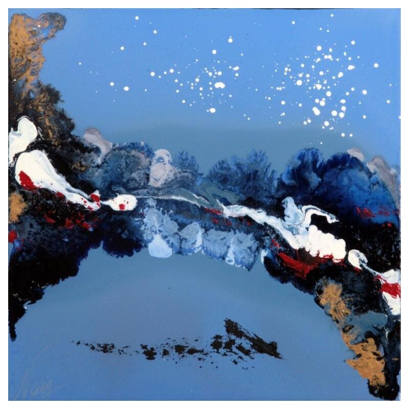 Peinture C 3653  par Naen | Tableau Abstrait Acrylique Encre