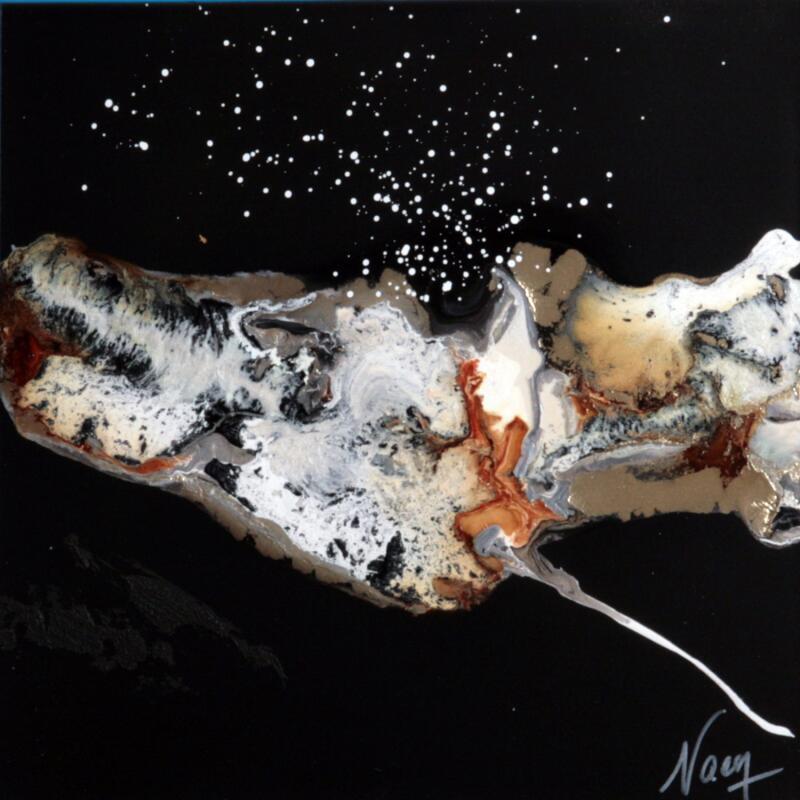 Peinture C 3292 par Naen | Tableau Abstrait Acrylique Encre