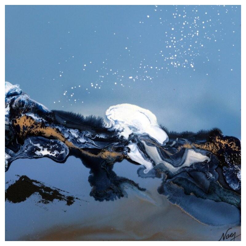 Peinture C 3676 par Naen | Tableau Abstrait Acrylique Encre