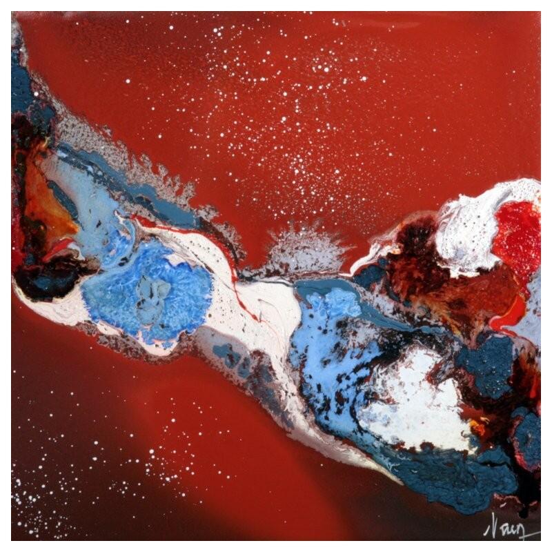 Peinture C 3593 par Naen | Tableau Abstrait Acrylique Encre