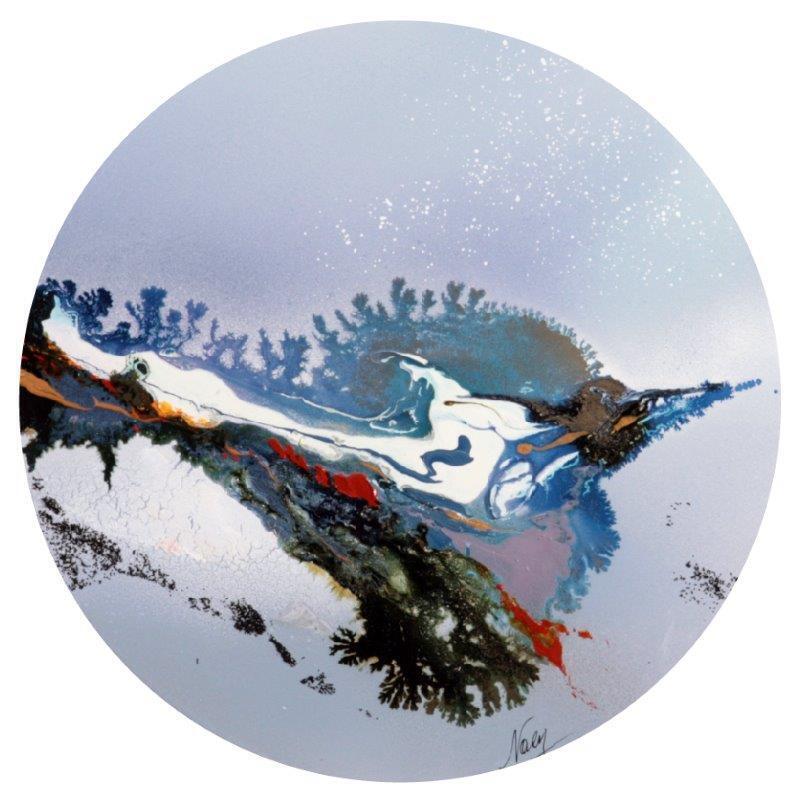 Gemälde C 3220 von Naen | Gemälde Abstrakt Acryl Tinte