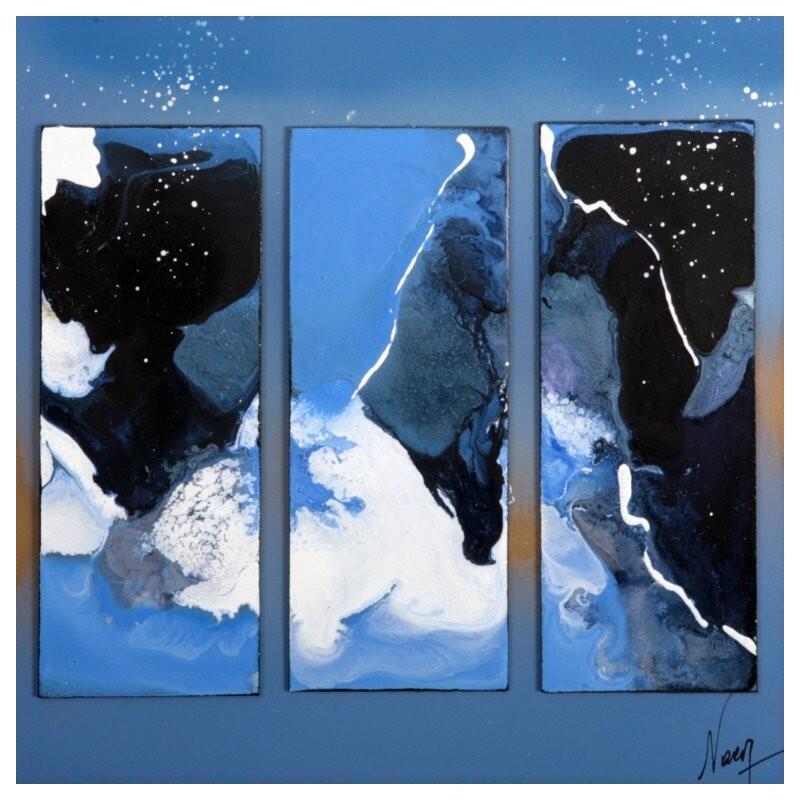 Peinture C 3709 par Naen | Tableau Abstrait Acrylique Encre