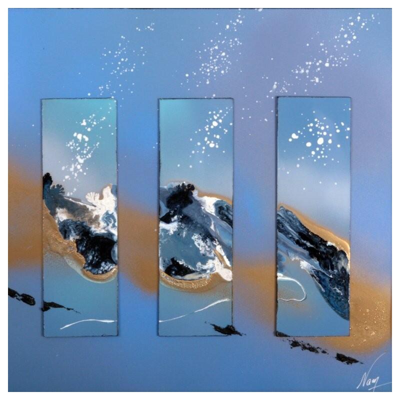 Painting C 3649 by Naen | Painting Abstract Acrylic Ink