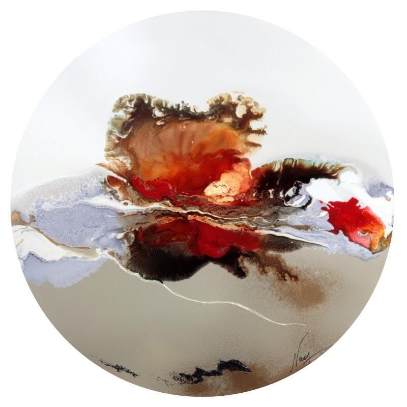 Painting C 3594 by Naen | Painting Abstract Acrylic Ink