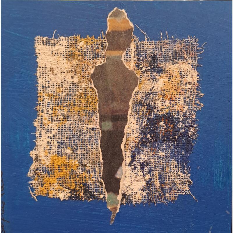 Peinture L'affiche d'Art par Rocco Sophie | Tableau Art Singulier Acrylique Collage Sable