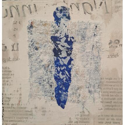 Painting Lettre d'or by Rocco Sophie | Painting Raw art Acrylic, Gluing, Sand