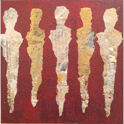 Painting L'être Garance by Rocco Sophie | Painting Raw art Acrylic, Gluing, Sand