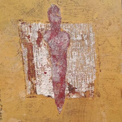 Painting Chaman by Rocco Sophie | Painting Raw art Acrylic, Gluing, Sand