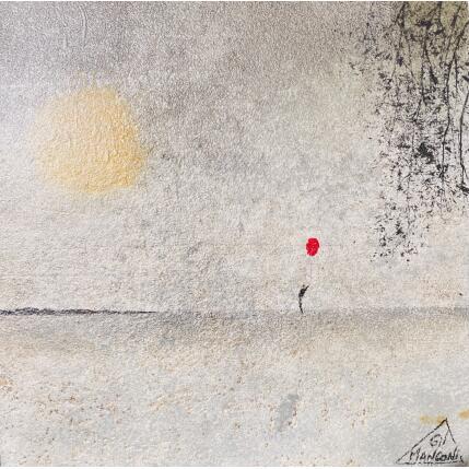 Peinture Chély par Manconi Gil | Tableau Matiérisme Métal, Upcycling Paysages