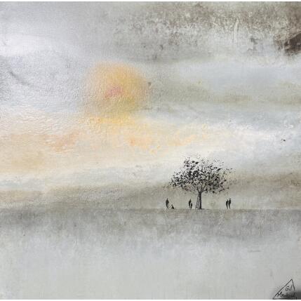 Painting Dany by Manconi Gil | Painting Subject matter Metal, Upcycling Landscapes