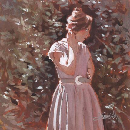 Peinture Dès l'aube par Gemini. H  | Tableau Réalisme Acrylique, Huile Nature, Portraits, Scènes de vie