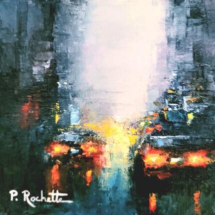 Gemälde In the rain  von Rochette Patrice | Gemälde Figurativ Öl Urban