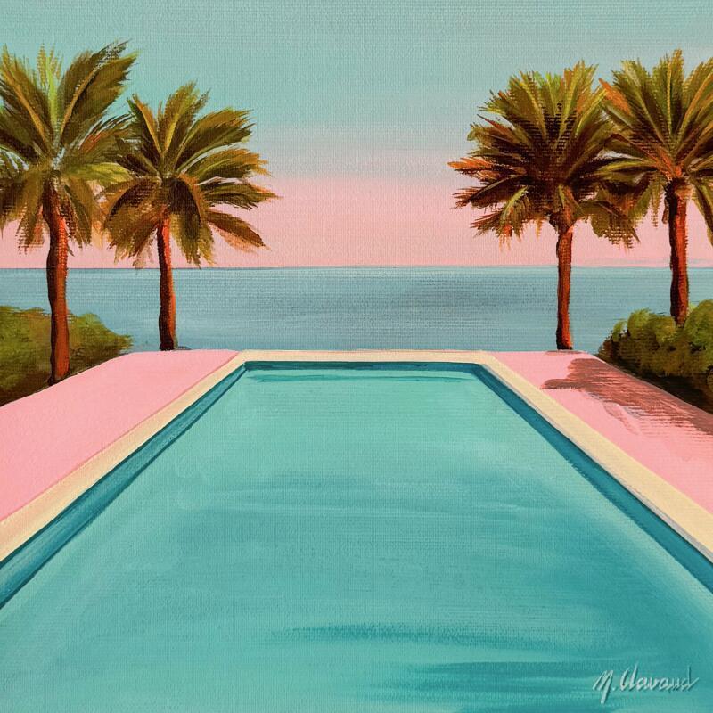 Painting PASTEL MIRAGE by Clavaud Morgane | Painting Figurative Landscapes Marine Architecture Acrylic