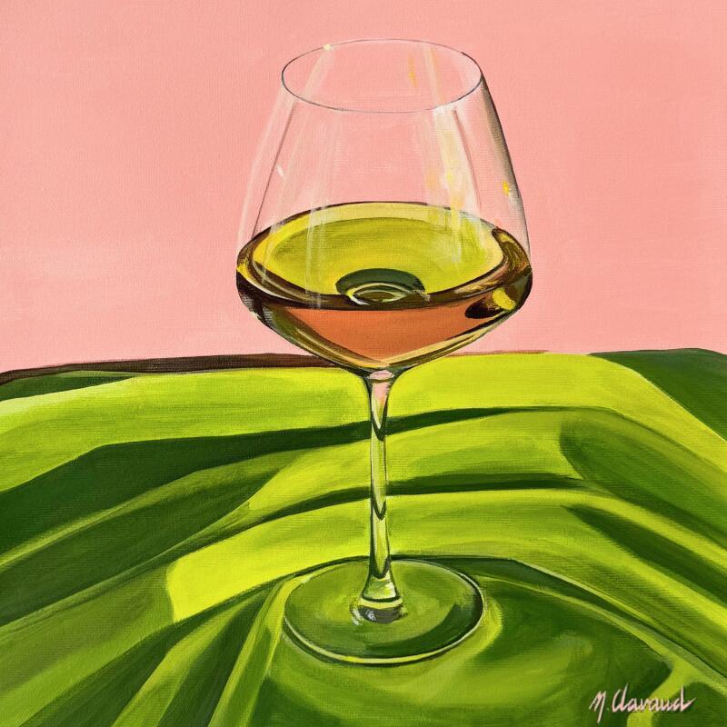 Painting SUNLIT GLASS by Clavaud Morgane | Painting Figurative Life style Still-life Acrylic