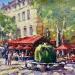 Painting Fontaine Moussue  by Arkady | Painting Figurative Oil