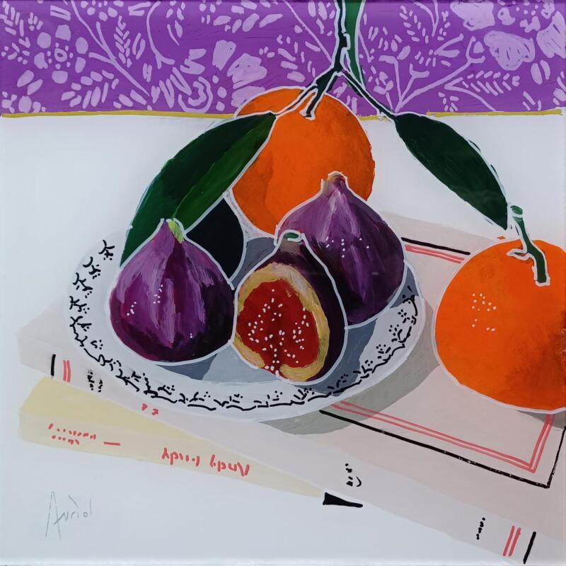 Peinture Andy hésitait sur le dessert par Auriol Philippe | Tableau Figuratif Natures mortes Plexiglas Acrylique Posca