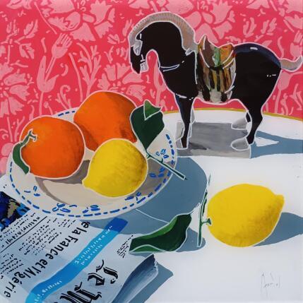 Peinture Gengis faisait le tour de la Méditerranée  par Auriol Philippe | Tableau Figuratif Acrylique, Plexiglas, Posca Natures mortes