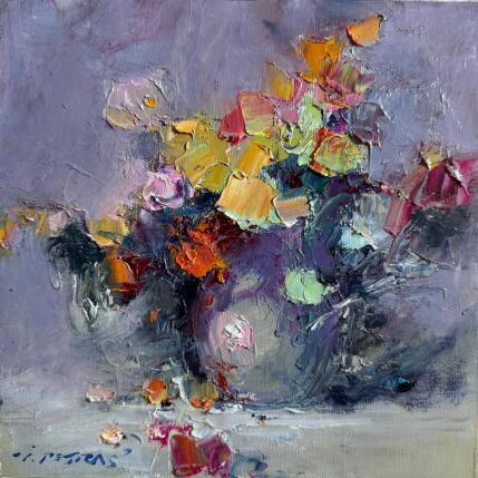 Painting Harmony of Yellow by Petras Ivica | Painting Impressionism Oil Landscapes