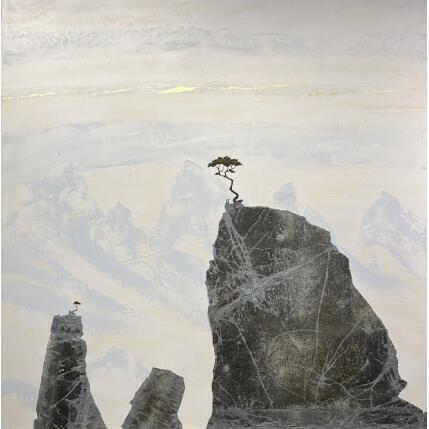 Gemälde A 611 - Les passagers von Lemonnier  | Gemälde Materialismus Acryl, Zinc Landschaften