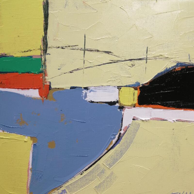 Peinture UNE JOURNEE ENSOLEILLEE par L'huillier Françis | Tableau Abstrait Paysages Huile