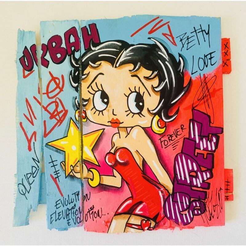 Peinture Betty Love par Molla Nathalie  | Tableau Pop-art Icones Pop Acrylique Posca