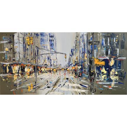 Painting Nous à New York by Rousseau Patrick | Painting Figurative Oil Urban