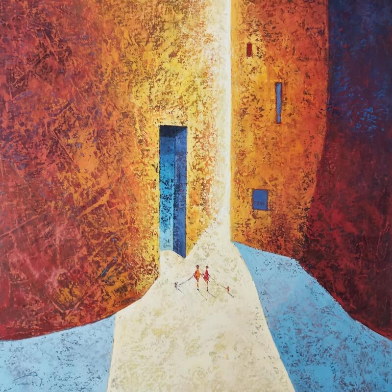 Pintura Comme le miel por Tomàs | Pintura Abstracto Urbano Life style Aceite