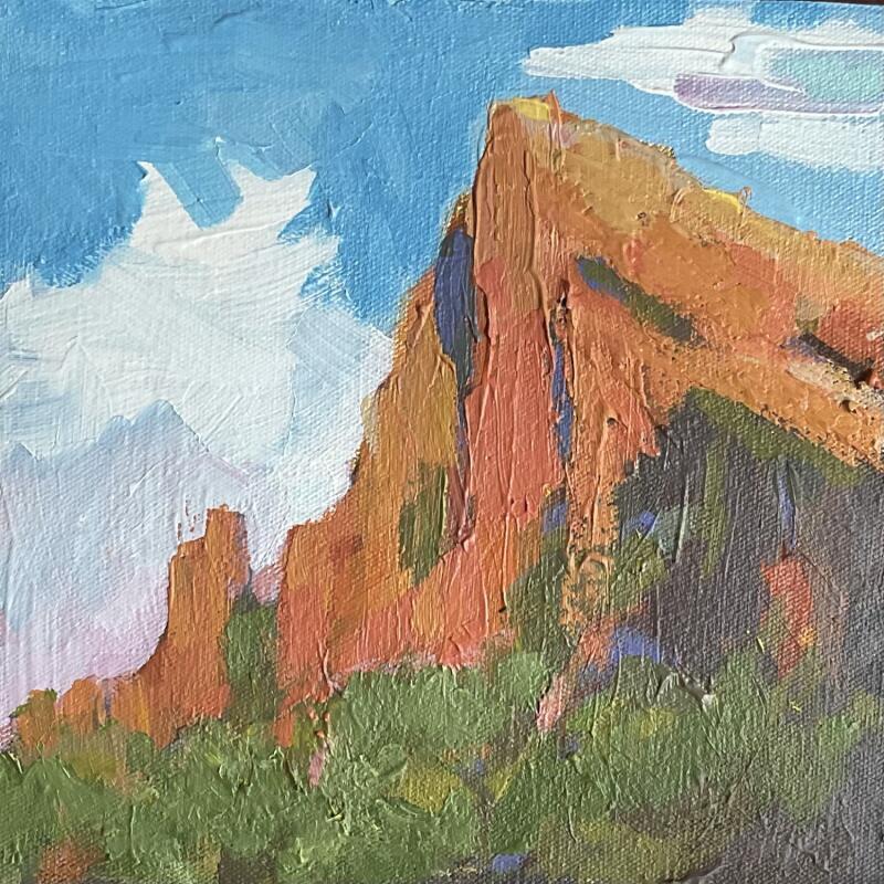 Painting Twilight Glow by Carrillo Cindy  | Painting Figurative Landscapes Oil