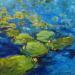 Painting Serenity Pond by Carrillo Cindy  | Painting Figurative Landscapes Oil
