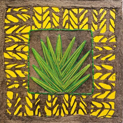 Painting Leaves of time by Vazquez Laila | Painting Figurative Paper, Textile, Watercolor Nature, Pop icons