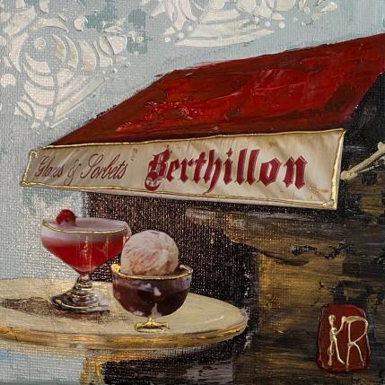 Peinture Délicieuses par Romanelli Karine | Tableau Figuratif Acrylique, Collage, Feuille d'or, Pastel, Posca Scènes de vie, Urbain