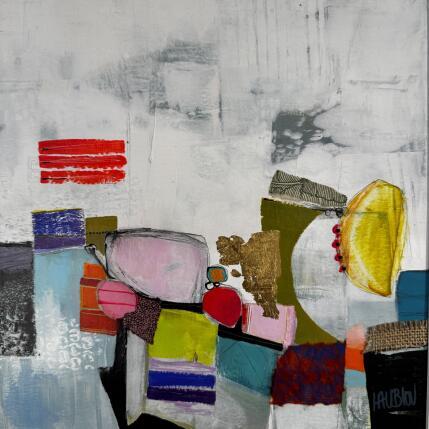 Painting Le lieu de la victoire  by Lau Blou | Painting Abstract Acrylic, Gluing