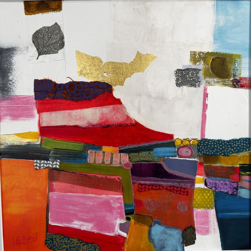 Gemälde ST25-0720 von Lau Blou | Gemälde Abstrakt Acryl Collage