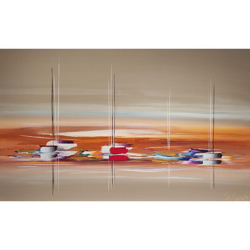 Pintura LES RIVES D UN BEL ETE por Munsch Eric | Pintura