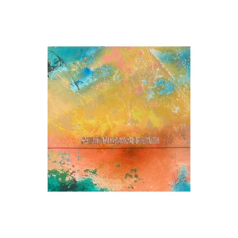 Painting Abstraction # 3741 by Hévin Christian | Painting Abstract Minimalist Oil Acrylic Pastel