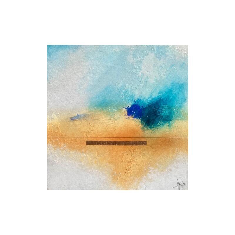 Painting Abstraction # 3727 by Hévin Christian | Painting Abstract Minimalist Oil Acrylic Pastel