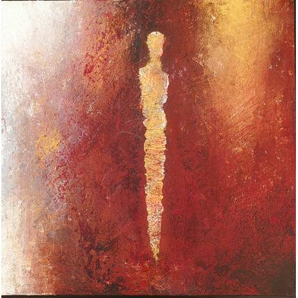 Peinture Vers la lumière par Rocco Sophie | Tableau Art Singulier Acrylique, Collage, Sable