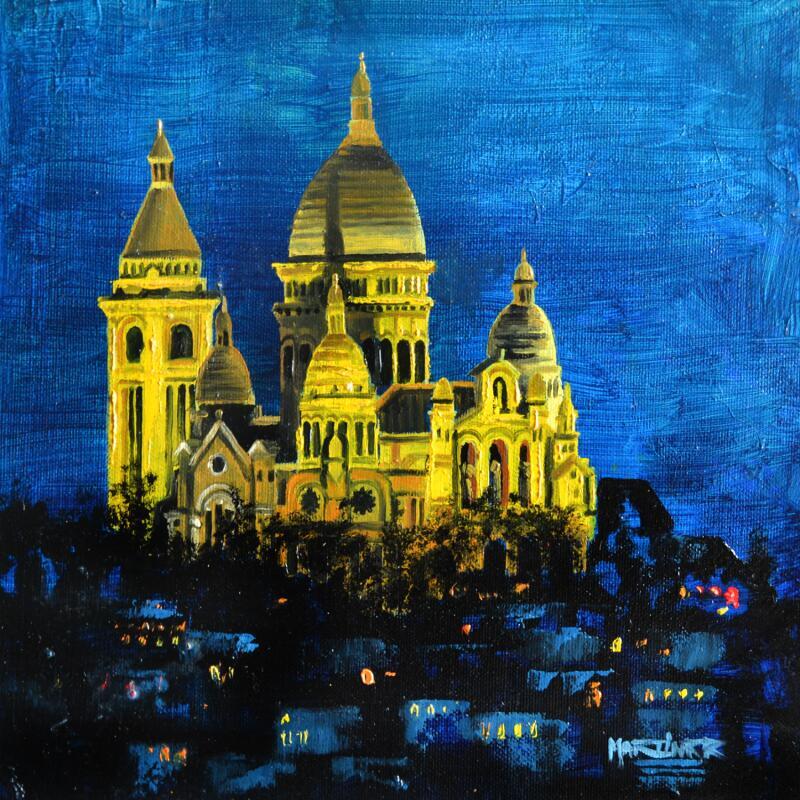 Peinture CORAZON DE ORO par Rodriguez Rio Martin | Tableau Impressionnisme Urbain Huile