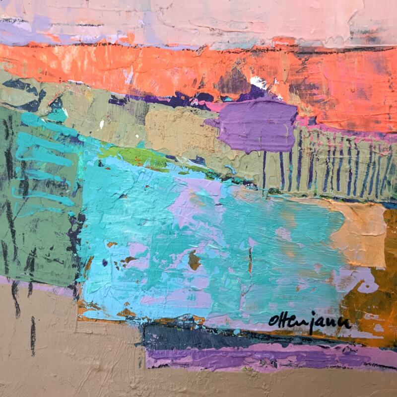 Peinture Paysage abstrait 1 par Ottenjann Andrea | Tableau Abstrait Paysages Acrylique