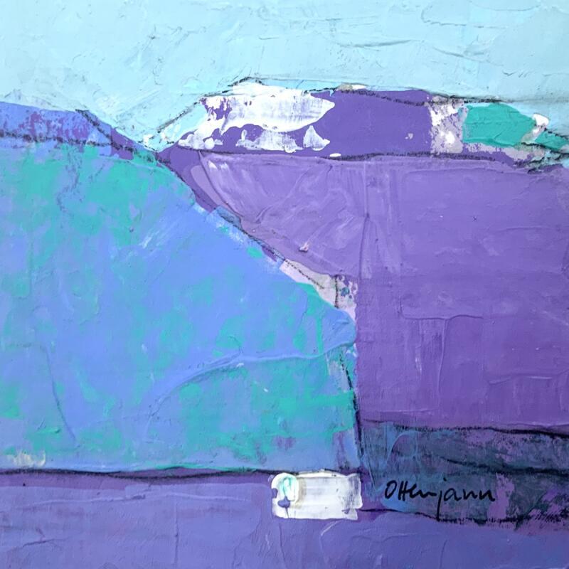 Painting Ce qui reste 1 by Ottenjann Andrea | Painting Abstract Landscapes Acrylic