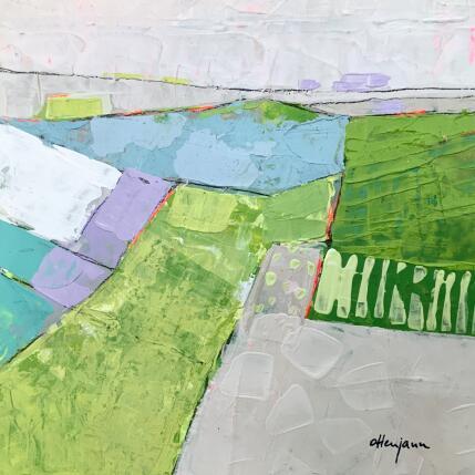 Peinture Coupure nette 1 par Ottenjann Andrea | Tableau Abstrait Acrylique Paysages