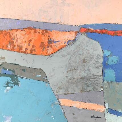 Peinture Terre sans nom 3 par Ottenjann Andrea | Tableau Abstrait Acrylique Paysages