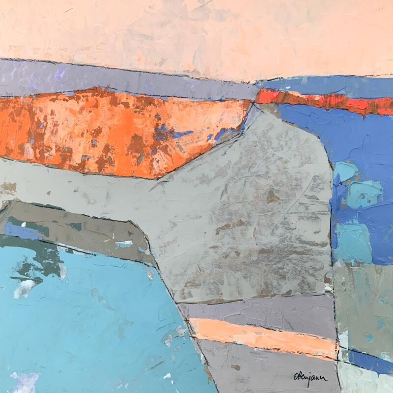 Peinture Terre sans nom 3 par Ottenjann Andrea | Tableau Abstrait Paysages Acrylique