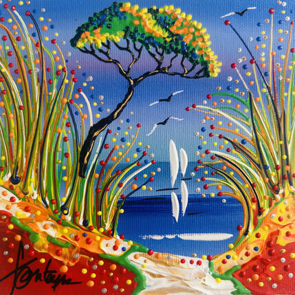 Painting Reposons-nous by Fonteyne David | Painting Figurative Acrylic